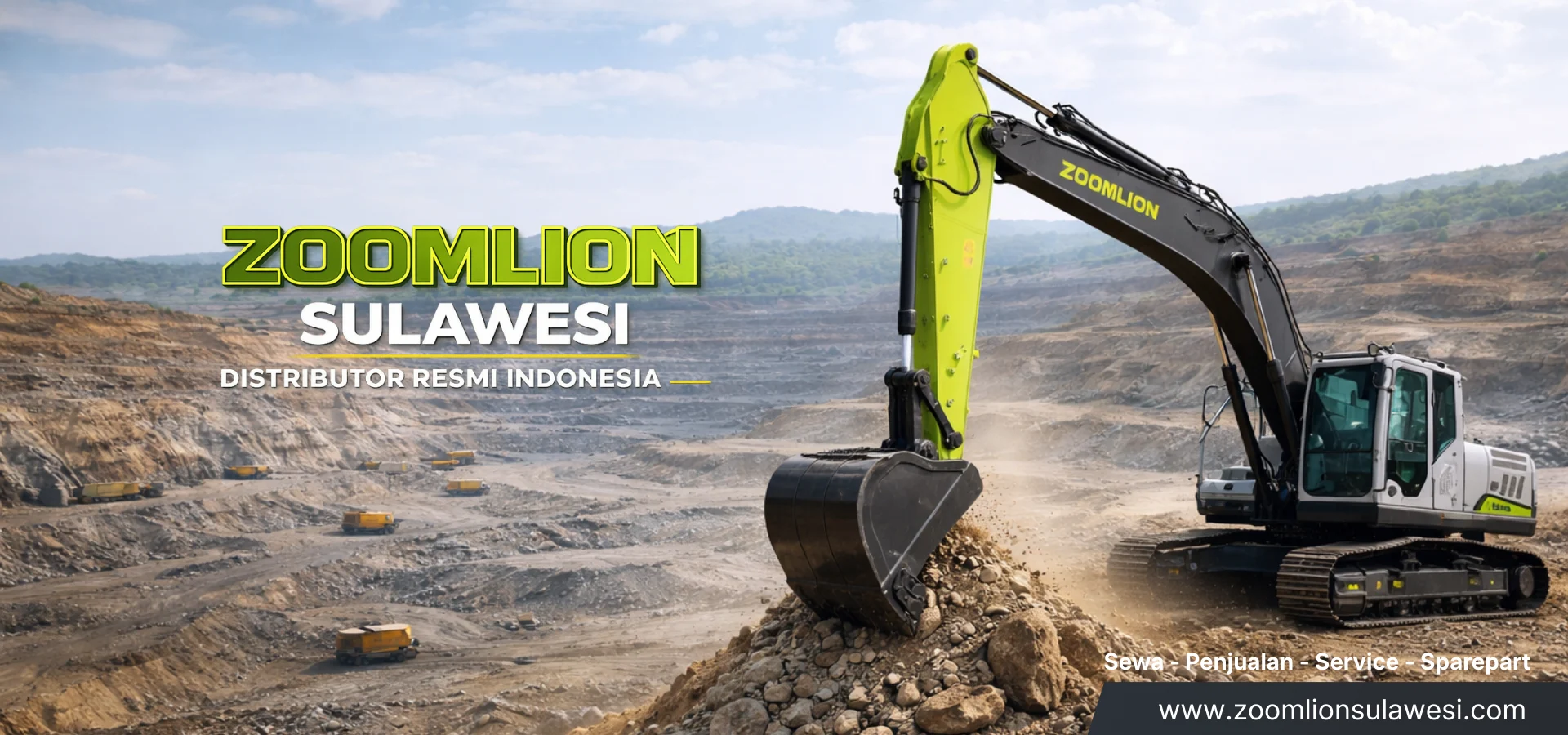 Zoomlion Sulawesi - sewa alat berat makassar - rental alat berat makassar - sewa Excavator Makassar murah